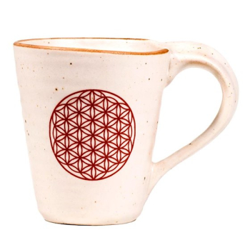 Tee- bzw. Kaffeebecher bzw. Tassen mit Blume des Lebens