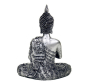 Preview: Buddha mit Kerzenhalter silberfarben