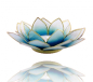 Preview: Chakra Lotus Capiz Shell avec le bord, bleu - bleu clair