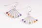 Preview: Boucles d'oreilles éventail Chakra argent 925