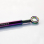 Preview: Tenseur fleur de vie en acier inoxydable couleur arc-en-ciel brillant extensible 16 - 30 cm