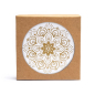 Preview: Dessous de verre Mandala blanc Set 6 pièces