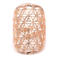 Preview: Anneau fleur de vie laiton couleur or rose