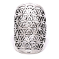 Preview: Anneau fleur de vie laiton couleur argent