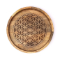 Preview: Serviertablett Blume des Lebens Mangoholz
