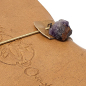 Preview: Carnet Lotus avec améthyste et couverture en similicuir