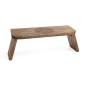 Preview: Meditationsbank Blume des Lebens Mangoholz