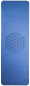 Preview: Tapis de yoga TPE écologique - bleu foncé / bleu clair avec fleur de vie
