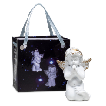 Preview: 24x Engel "Praying for Peace" in Geschenktäschchen