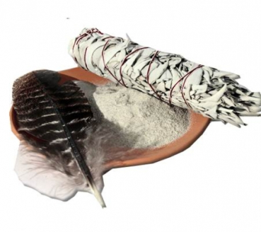 Accessoires d'encens bol en terre cuite réfractaire incl Sable d'Argent