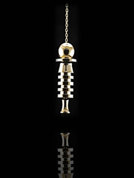Pendentif en laiton, plaqué or