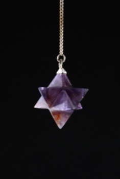 Amethyst Pendentif Merkaba