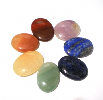 Steinset: 7 Chakra Steine im Set