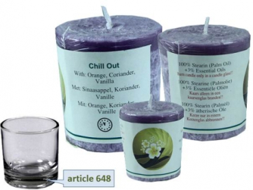 Chill-out bougie parfumée 'Chill Out' stéarine