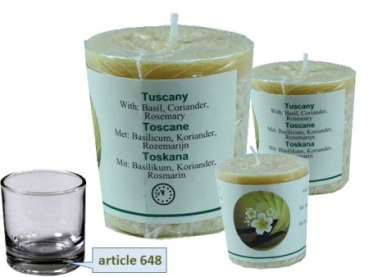 Chill-out bougie parfumée «Toscana' stéarine