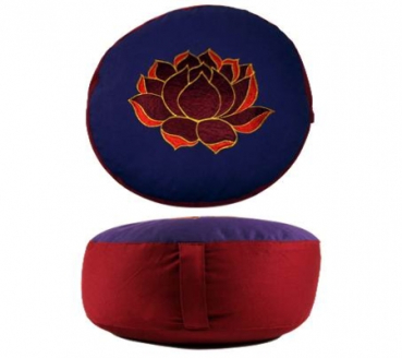 Méditation Coussin Lotus pourpre / rouge foncé