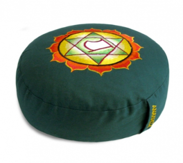 Coussin de méditation Chakra 4, Anahata - Vert