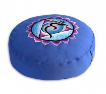 Meditationskissen Chakra 5, Vishuddha - blau