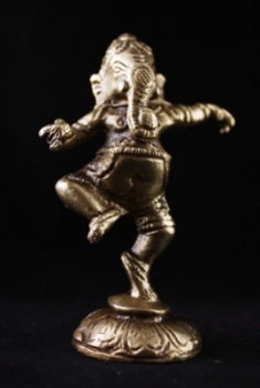 Ganesh tanzend aus Messing