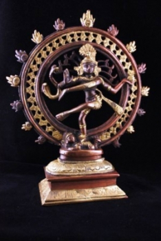 Shiva Nataraja Messing zweifarbig