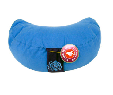 Meditationskissen Halbmond Chakra 5 - blau