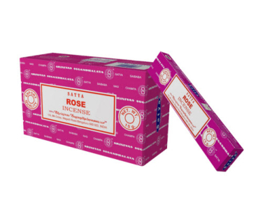 Räucherstäbchen Satya Nag Champa - Rose (Inhalt: 15 Gramm)