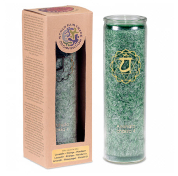 4e Chakra stéarine 100 Bougie parfumée heures