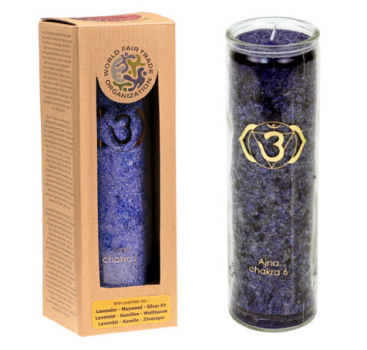 6e Chakra stéarine 100 Bougie parfumée heures