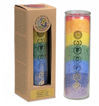7 Chakras bougies aux huiles essentielles