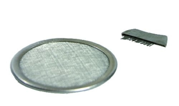 Encens 8,5 cm, en acier inoxydable, avec une brosse