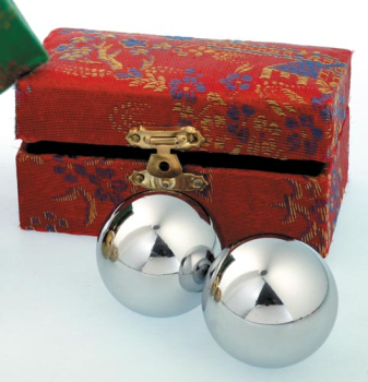 Qi Gong boules d'argent 4 cm