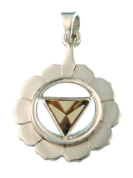 Pendentif Chakra, le plexus solaire, m. Citrine