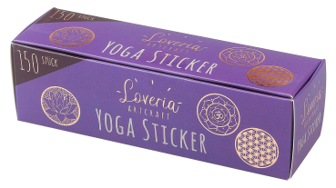 Autocollant Yoga (150 pcs.) Lotus, Fleur de Vie, OM 50 chacun