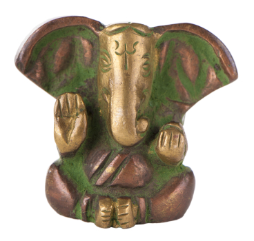 Ganesha, 3 cm Messing