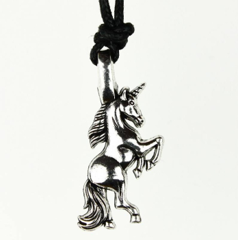 Pendentif saut licorne inox 39 x 25 x 4,4 mm
