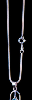 Fuchsschwanzkette 50 cm  Silber 925