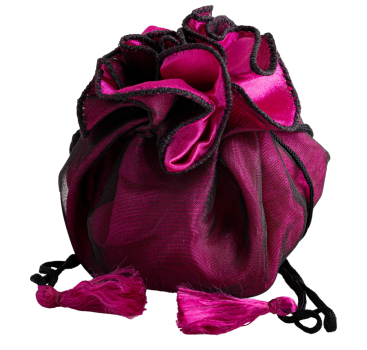 Rose sac noir/fuchsia