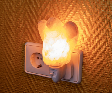 Lampe de nuit en cristal de sel «Ange»