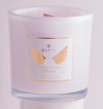 Bougie d'ange Chamuel aux huiles essentielles 100% naturelles