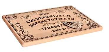 Schneidebrett Ouija Brett mit Planchette für Supernatural Fans 41,5x30x2cm Buche Echtholz