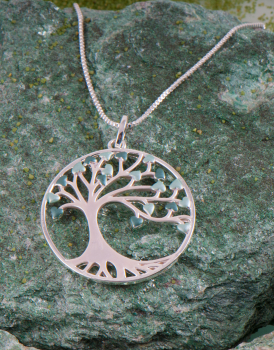 Pendentif Yggdrasil avec chaîne de 50 cm