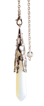 Pendule des fées, verre opalin