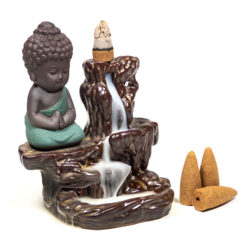 Brûle-encens cascade à reflux Little Buddha