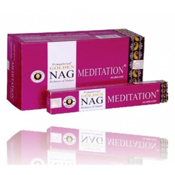 Räucherstäbchen Golden Nag Meditation (15 g)