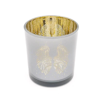 Kerzenhalter metallic Engelsflügel