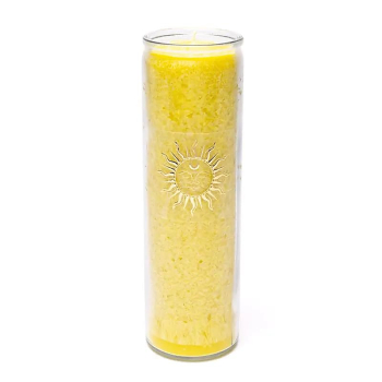 Bougie Stéarine Soleil jaune non parfumée