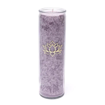 Bougie Stéarine Lotus violet non parfumé