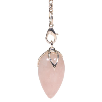 Pendentif Lotus quartz rose