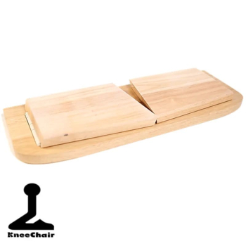 Banc de méditation chêne rouge pliable