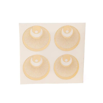 Autocollants métalliques Ange doré 4x